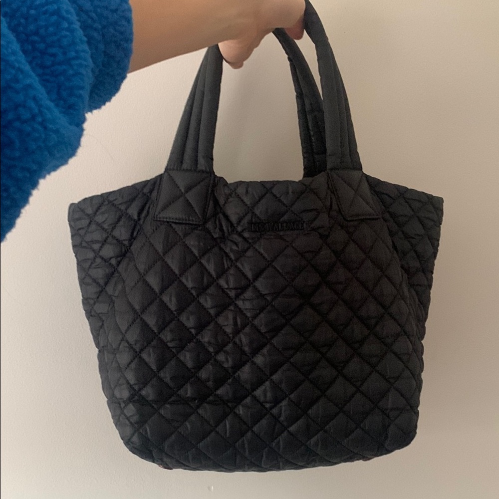 MZ Wallace Black Quilted Tote Bag
